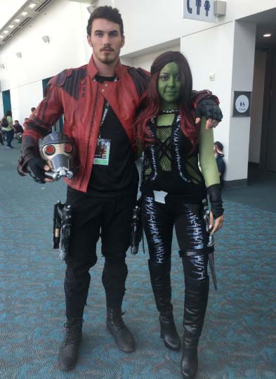 star lord and gamora cosplay game con