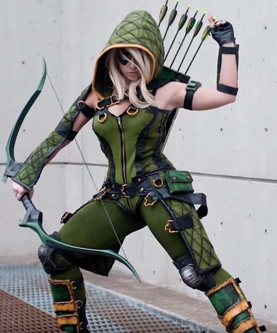 Female arrow cosplay